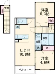 S_MAISON(エスメゾン)の間取り画像
