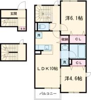 S_MAISON(エスメゾン)の間取り画像