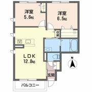 メゾンデュソレイユ南江戸の間取り画像