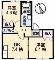 ラ・パルテール笹ヶ瀬 壱番館の間取り画像