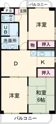 ロイヤルヒルズ山代参番館の間取り画像