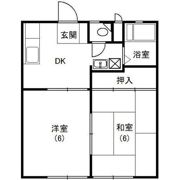 ハイツカサイの間取り画像