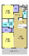 ARTH平松の間取り画像