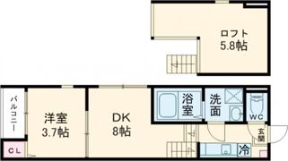 淀ヒルズの間取り画像