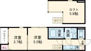 淀ヒルズの間取り画像