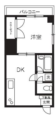 スタジオ谷中の間取り画像