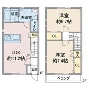 アプトメゾネット赤池の間取り画像