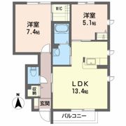 リオ ガーデン Aの間取り画像