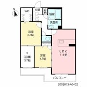 ベレオ合川の間取り画像