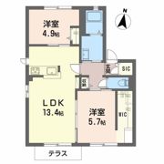 ディアス松並 B棟の間取り画像
