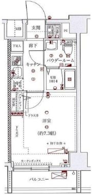 スパシエソリデ横浜鶴見の間取り画像