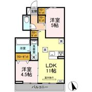 エクラン ウルー湘南Nの間取り画像