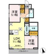 エクラン ウルー湘南Nの間取り画像