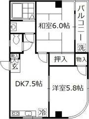 シュロス吉川の間取り画像