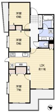 二の坂シティハウスの間取り画像