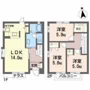 ヴァン・ヴェールCの間取り画像