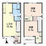 ドミール開成Bの間取り画像