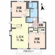 コーポ・サンモールの間取り画像