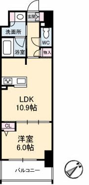 シャーメゾンステージ呉中央の間取り画像