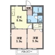 メゾン白鳥 Bの間取り画像