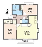 カーサグランデ Aの間取り画像