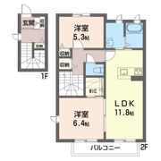 グリーンセントAの間取り画像
