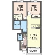 ビビナ． 2の間取り画像