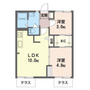 めぞん市川の間取り画像