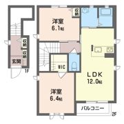 Blanche GardenDの間取り画像