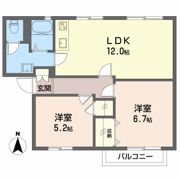 グランドール日永 Cの間取り画像