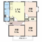 ルミエール三登 Cの間取り画像