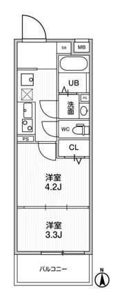 ｱﾙﾃｨｻﾞ葛西の間取り画像