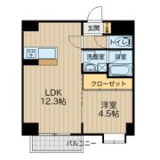 OVEST平成の間取り画像