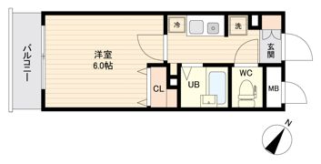 エシッド行徳駅前の間取り画像