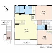 ティファーノ西大道 B棟の間取り画像