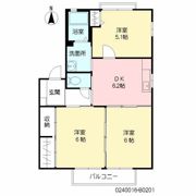 クレイン・ウイング B棟の間取り画像