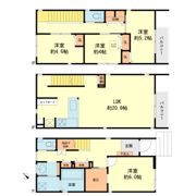春日原北町4戸建A・Bの間取り画像