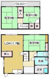 合川貸家の間取り画像