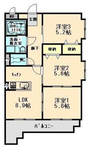 ウォールナッツパレスの間取り画像
