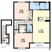 フロンティア琴塚 Bの間取り画像