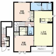 フロンティア琴塚 Bの間取り画像