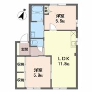 ビューテラスSHINMEI Cの間取り画像