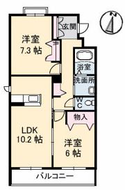 グランマスト新品治の間取り画像