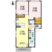 ルポゼ Aの間取り画像