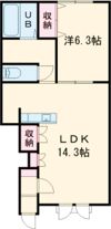 プラウド ファーストの間取り画像