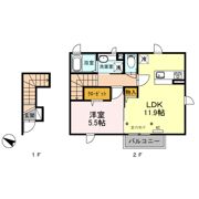 Palazzo（ﾊﾟﾗｯﾂｫ）の間取り画像