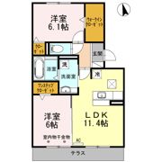 ポルトボヌール Aの間取り画像