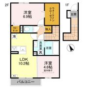 D-ROOM 天が岡の間取り画像
