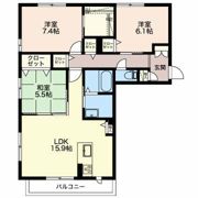 マストタウン神道寺 Bの間取り画像