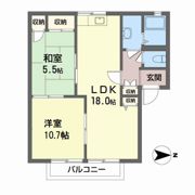コーポNの間取り画像